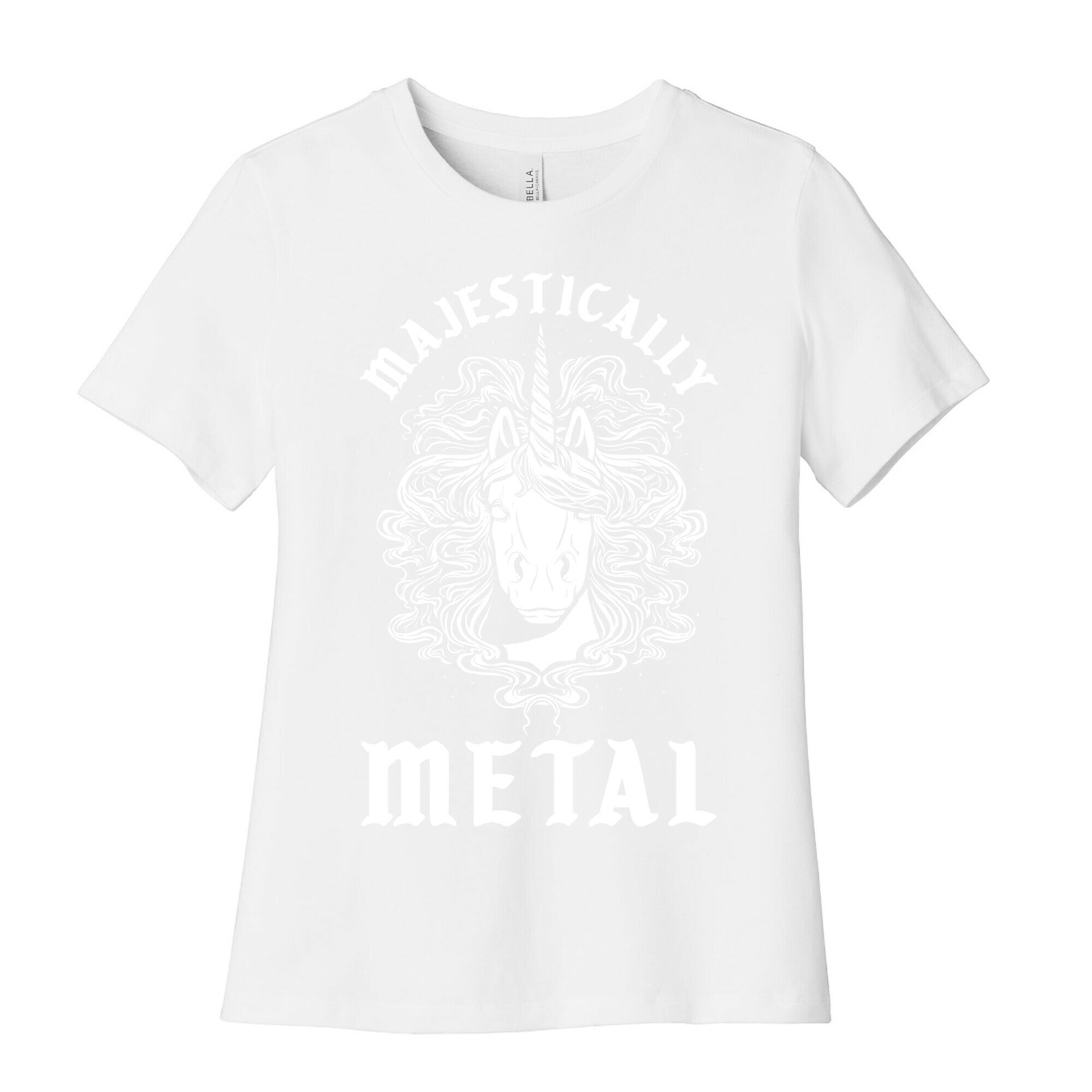 Majestically Metal Unicorn Women's Cotton Tee